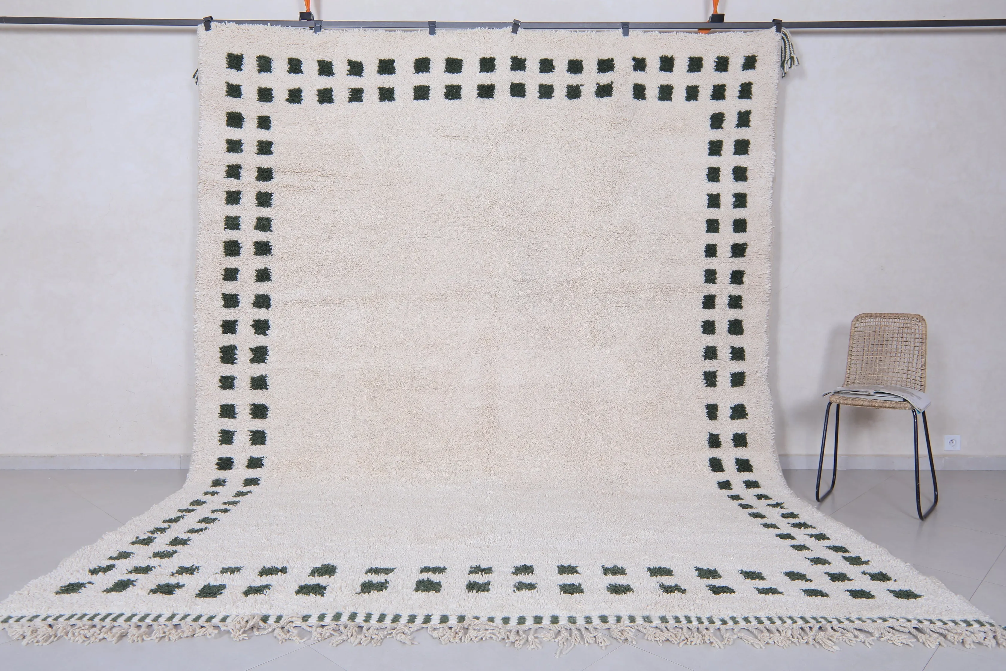 Moroccan rug - checkered rug - Contemporary custom rug