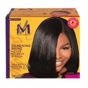 Motions Silkening Shine No-Lye Relaxer Super Kit 1 Complete Application