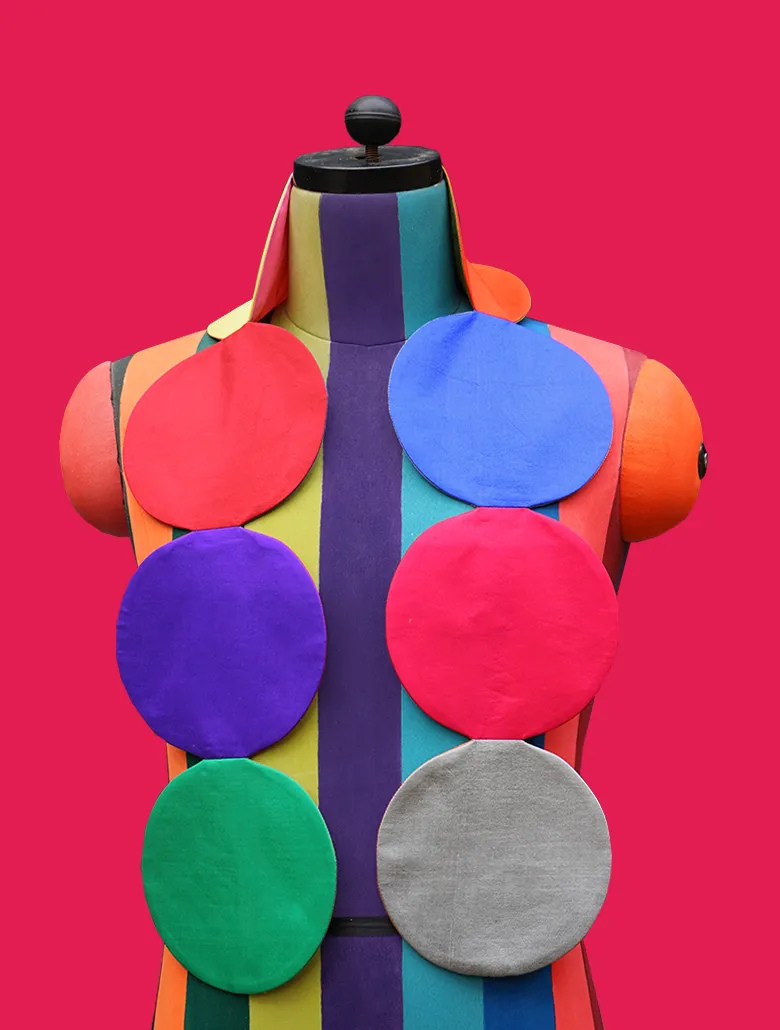 Multicolored Dot Scarf