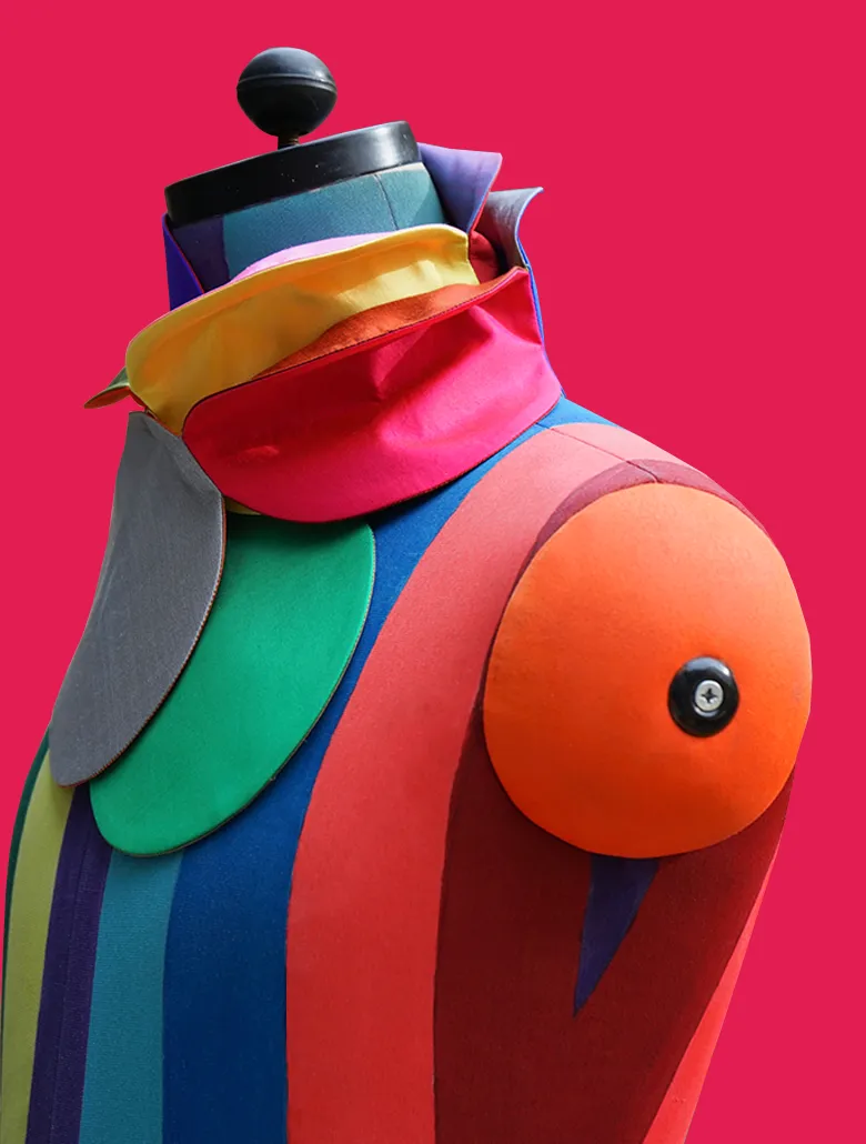 Multicolored Dot Scarf