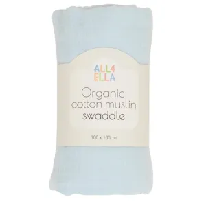 Muslin Wrap - Baby Blue