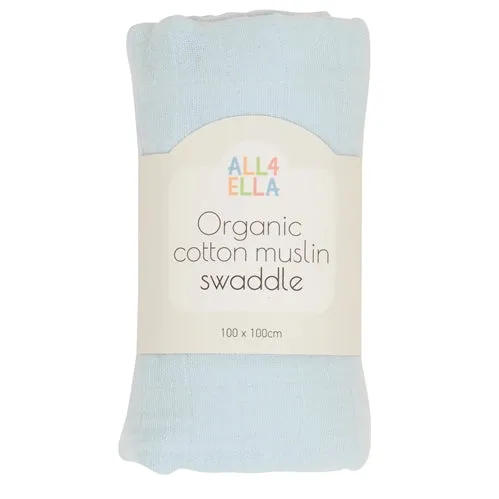 Muslin Wrap - Baby Blue