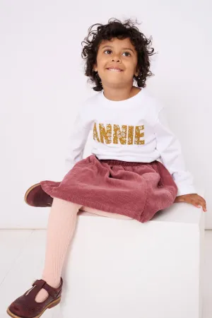 Name White T-Shirt in Choice of Liberty Print