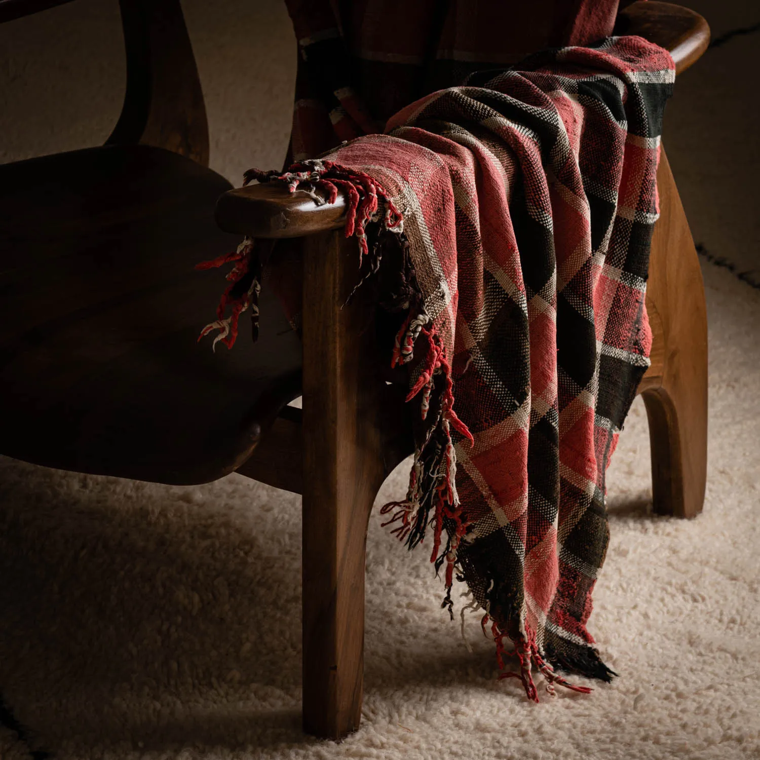 Ness-Vintage Moroccan Blanket Haik