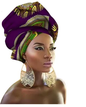 New style design Headscarf long Head scarf Headcover women Turban shawl Warp Hair African Headwrap