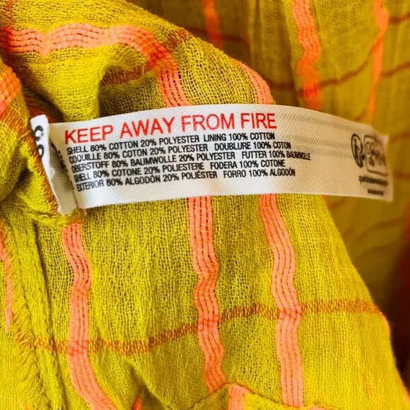 NWOT Free People Marigold Maxi Dress in Tumeric Combo Sz XS Tiered Boho Gauzy