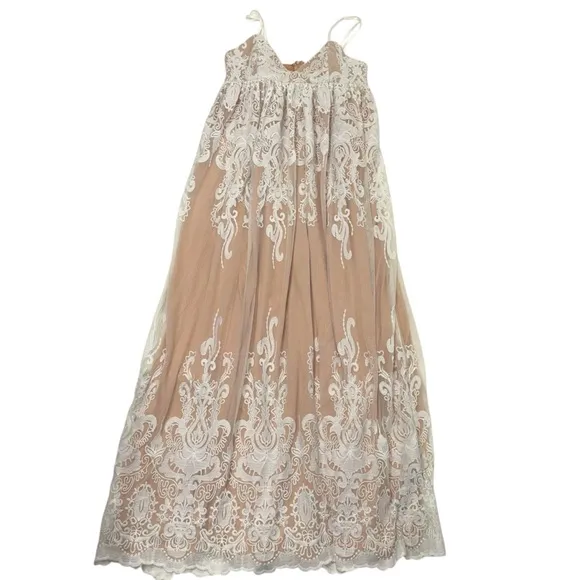 NWT Fried Chics Boutique Soft and elegant with a little boho maxi Dress size XL