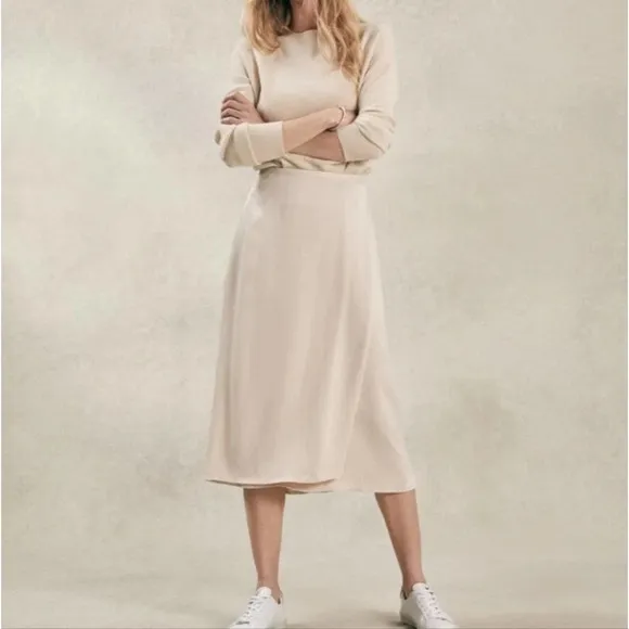 NWT White Company Wrap Satin Skirt size UK10 (fits US size 6)