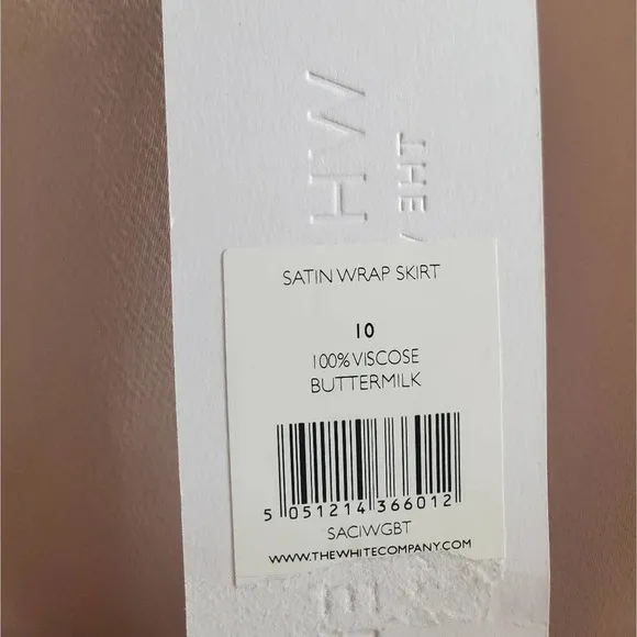 NWT White Company Wrap Satin Skirt size UK10 (fits US size 6)