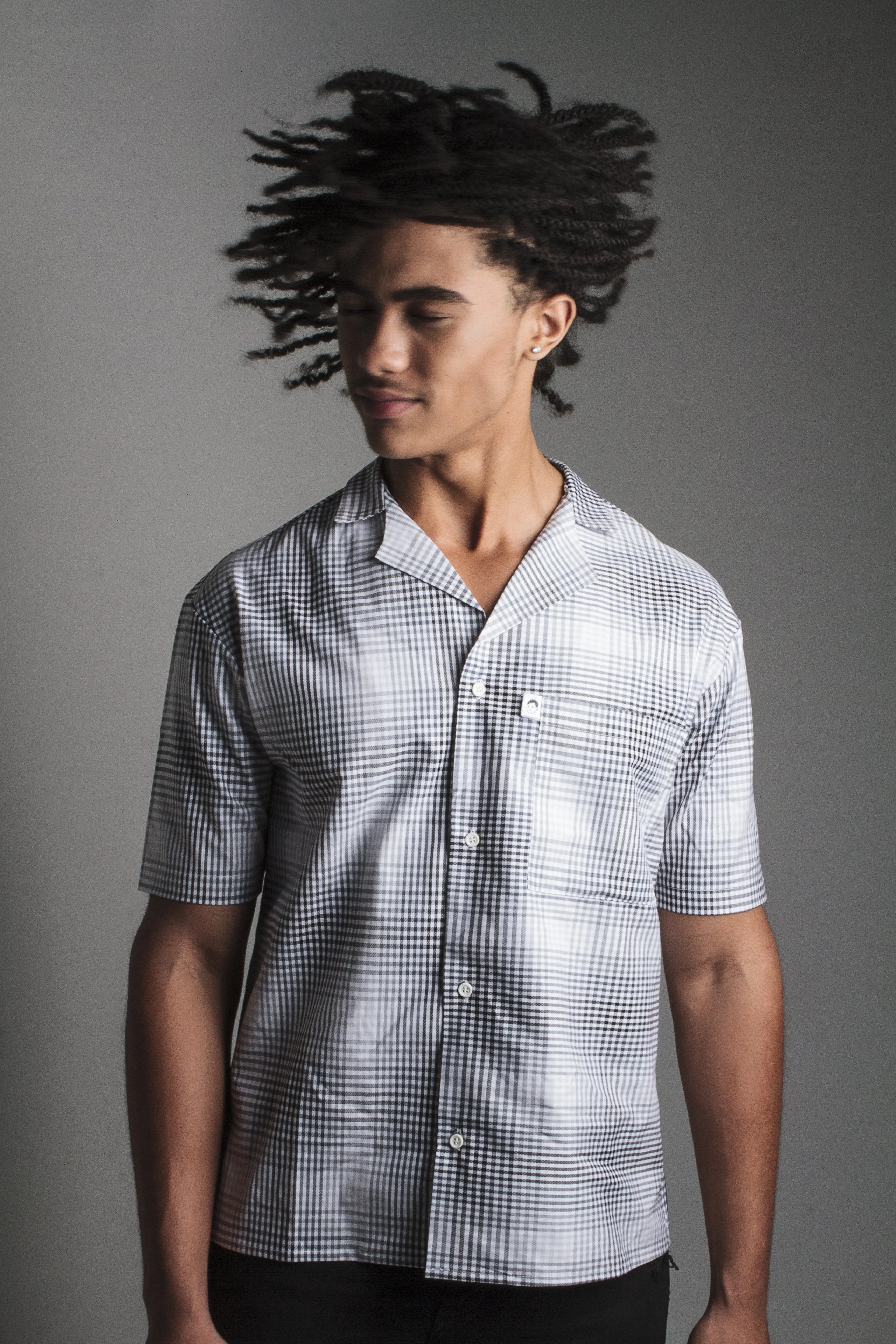 Ombre Checkered Shirt