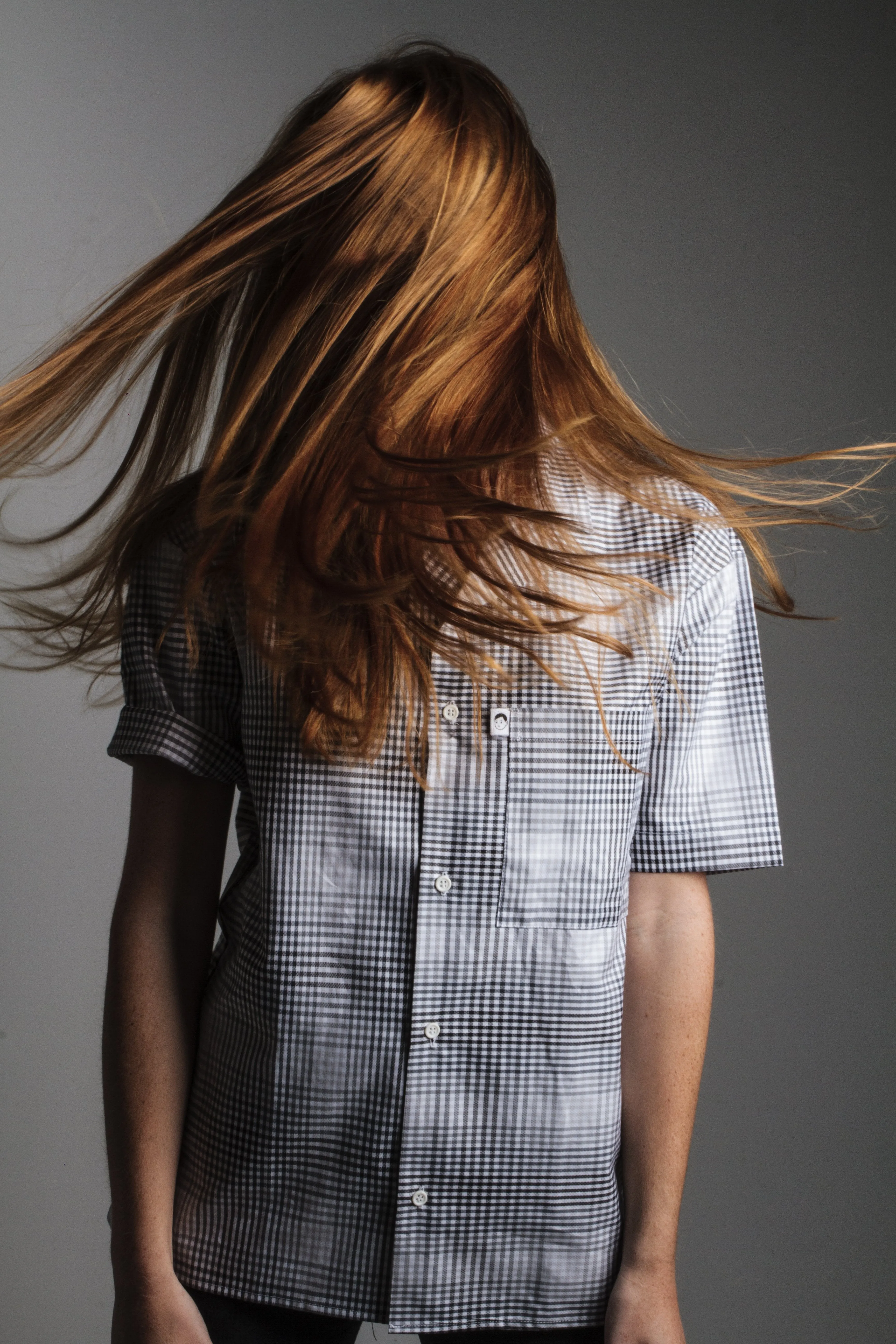 Ombre Checkered Shirt