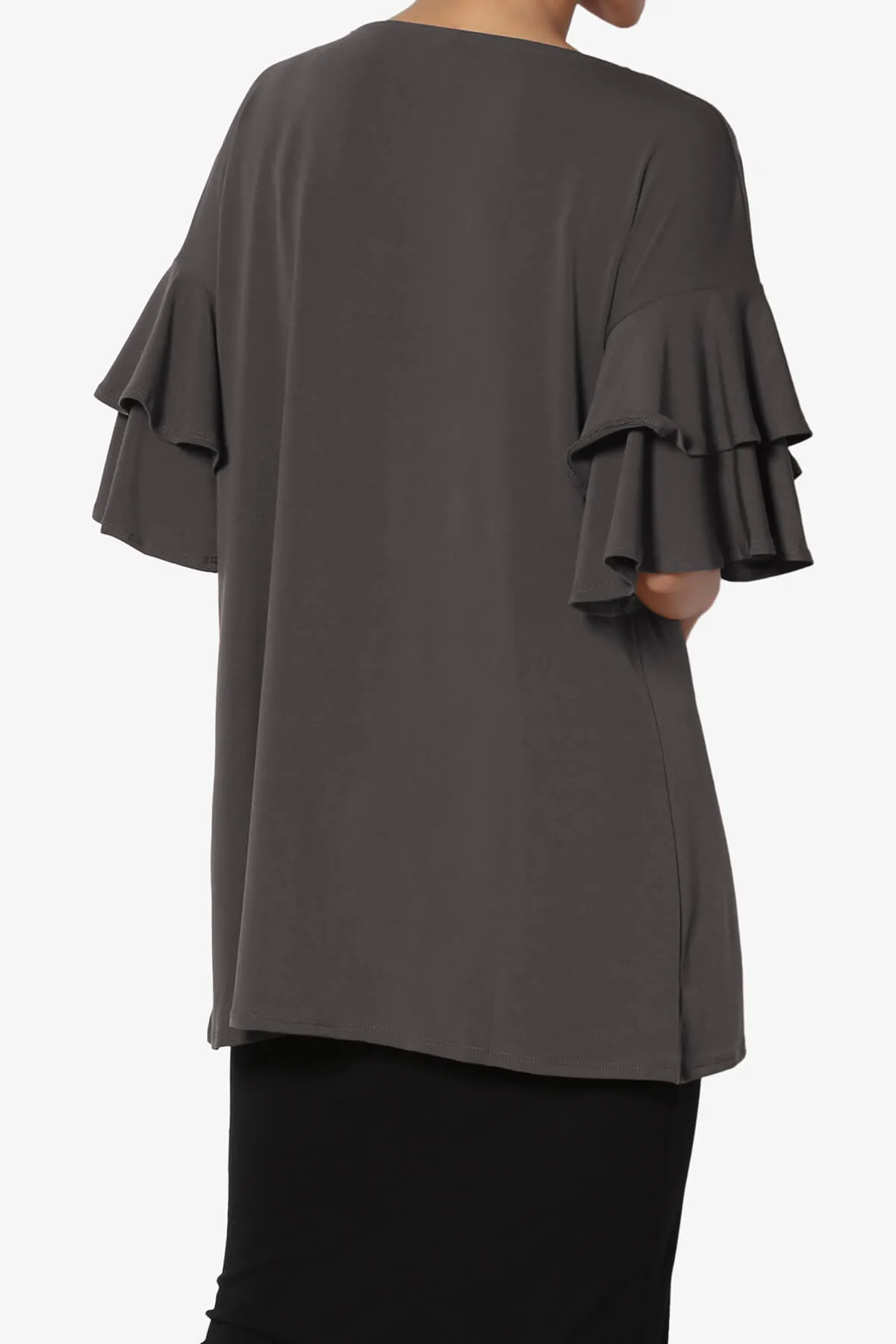 Omere Tiered Bell Sleeve Blouse