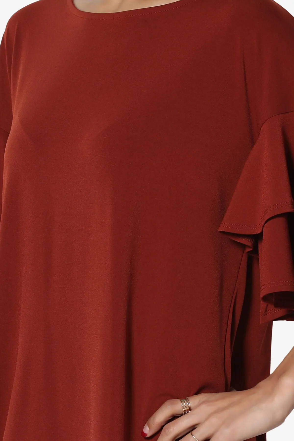 Omere Tiered Bell Sleeve Blouse
