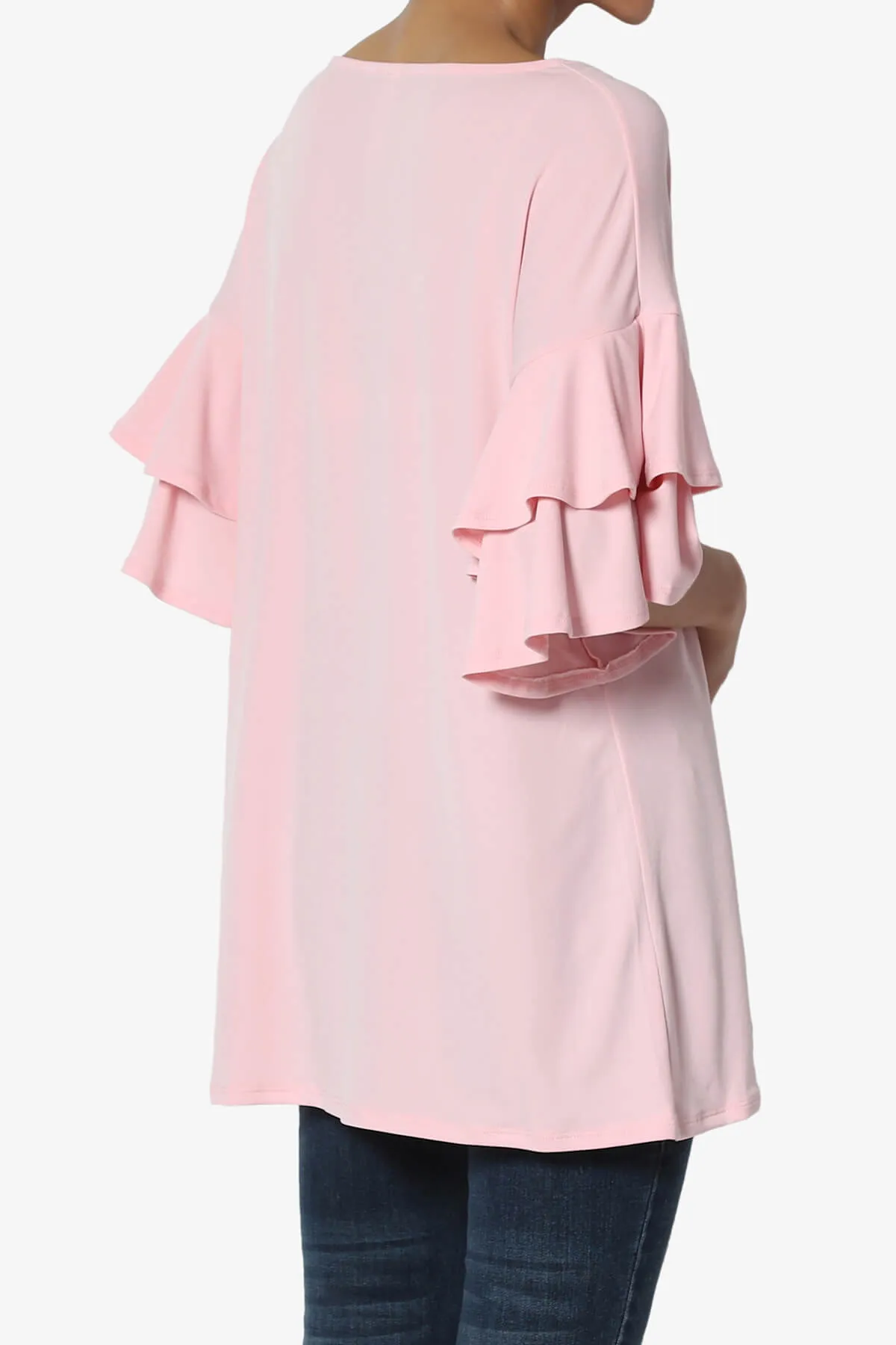 Omere Tiered Bell Sleeve Blouse