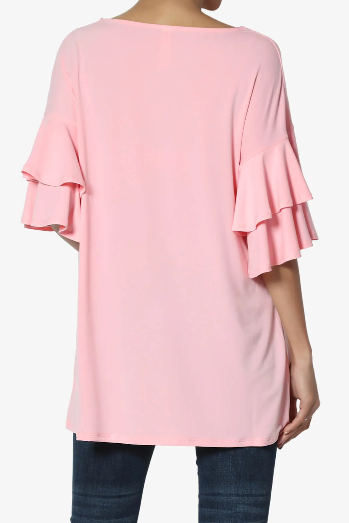 Omere Tiered Bell Sleeve Blouse