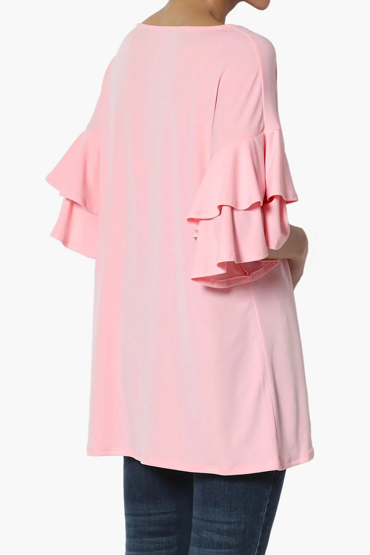 Omere Tiered Bell Sleeve Blouse