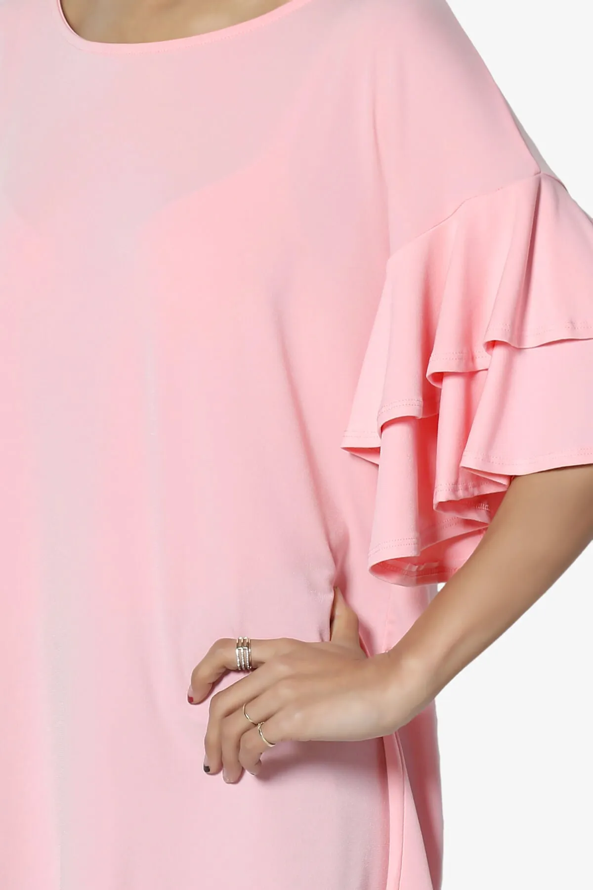 Omere Tiered Bell Sleeve Blouse