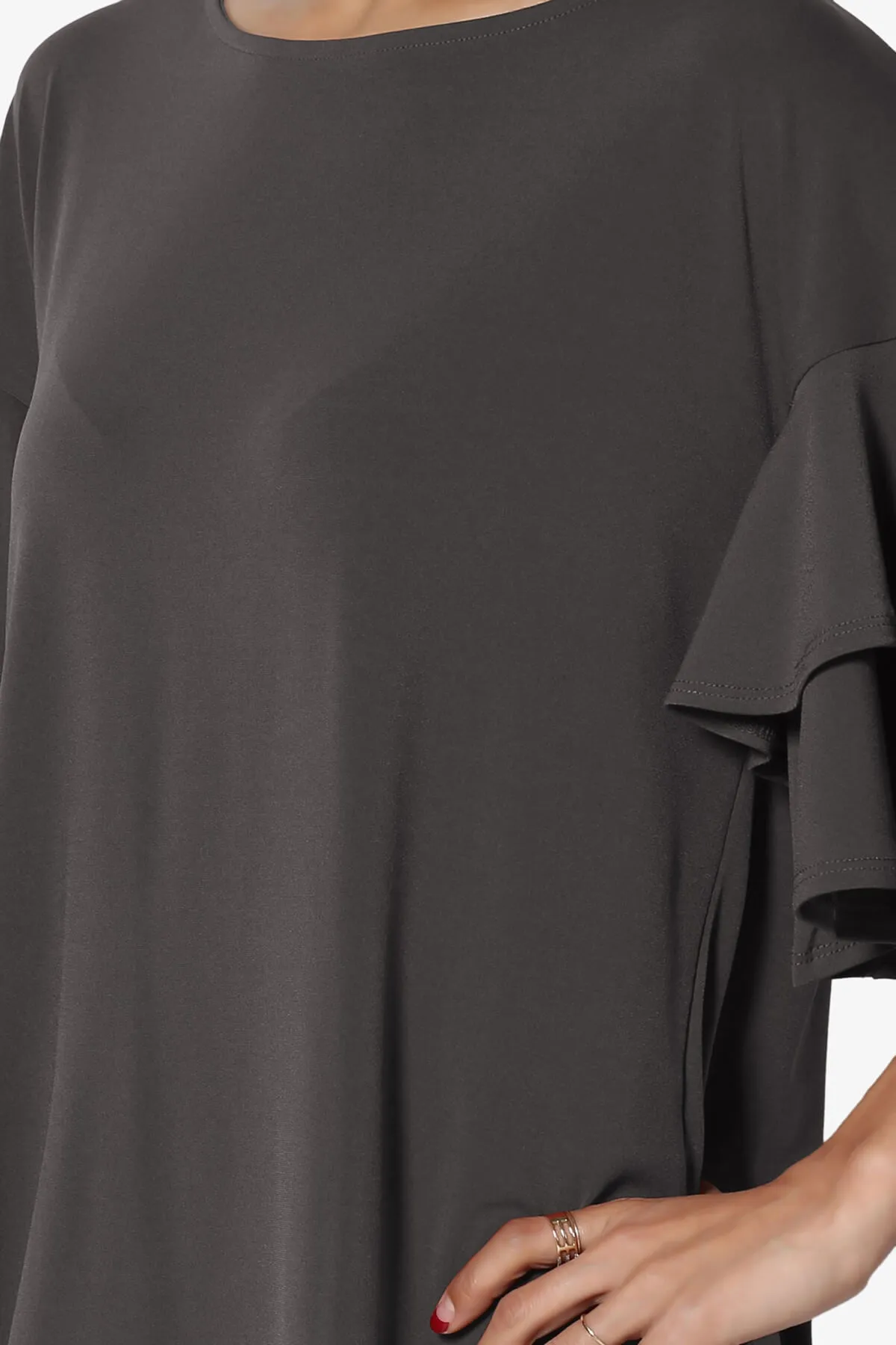 Omere Tiered Bell Sleeve Blouse