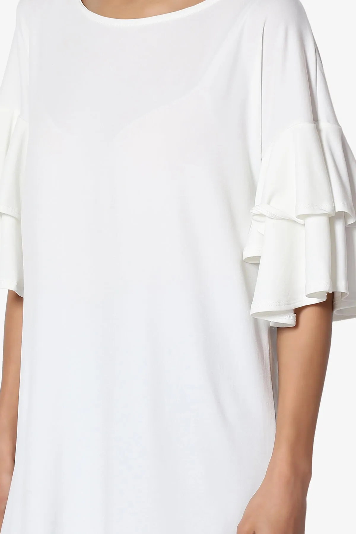 Omere Tiered Bell Sleeve Blouse