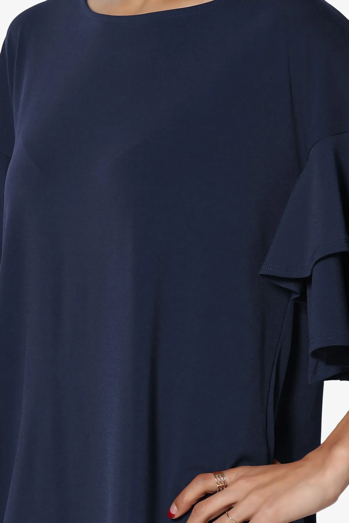 Omere Tiered Bell Sleeve Blouse