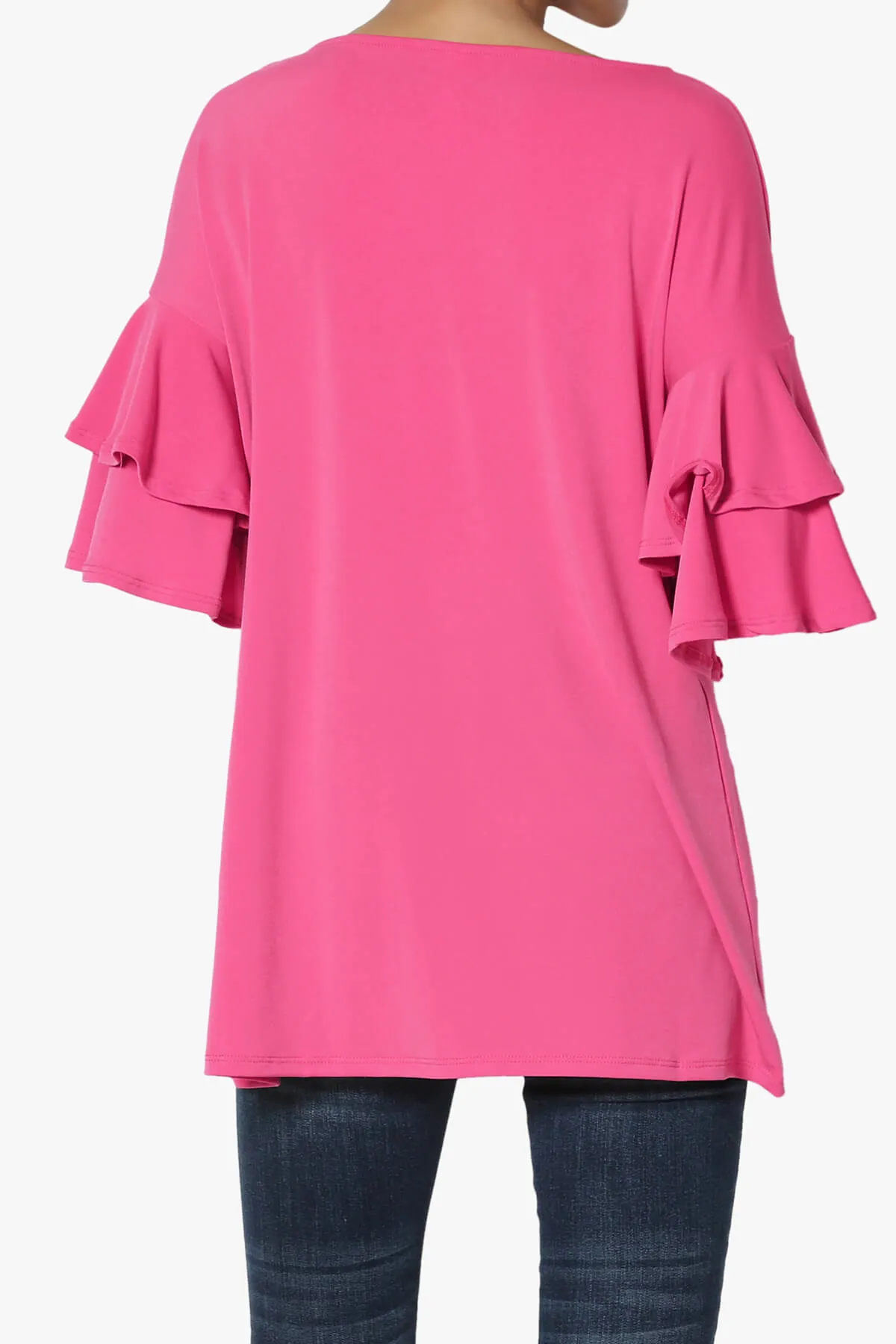 Omere Tiered Bell Sleeve Blouse