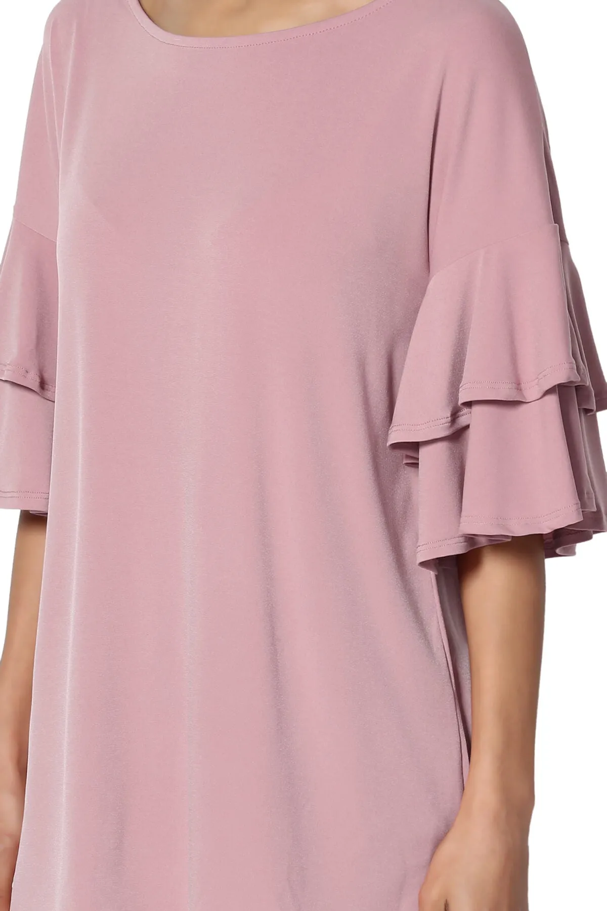 Omere Tiered Bell Sleeve Blouse