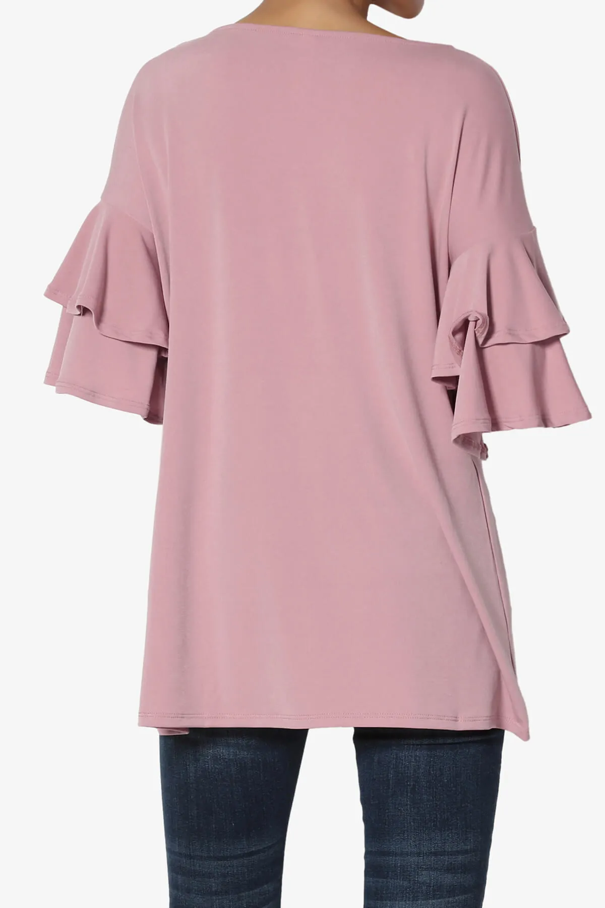 Omere Tiered Bell Sleeve Blouse