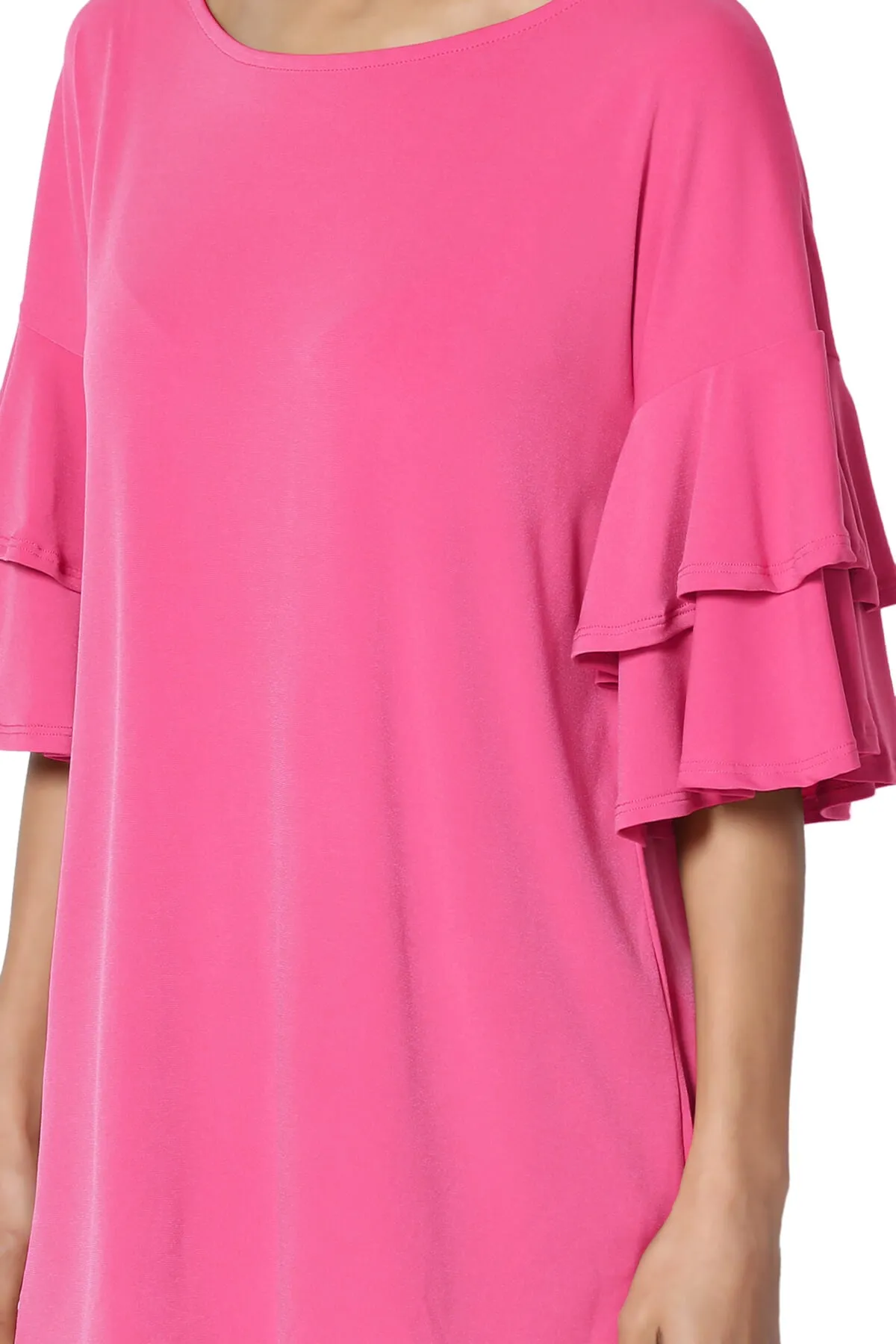 Omere Tiered Bell Sleeve Blouse