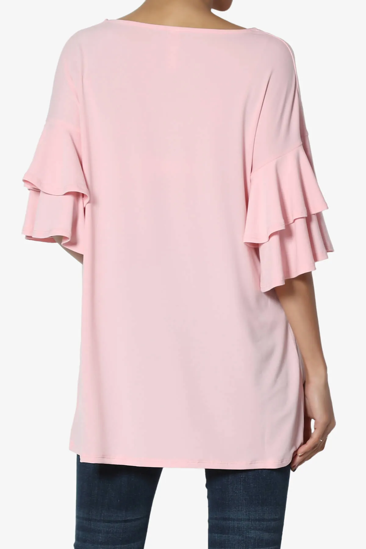 Omere Tiered Bell Sleeve Blouse
