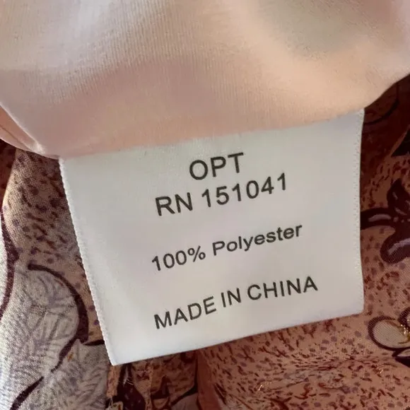 O.P.T Floral Boho Long Sleeve Mini Dress Size Medium EUC