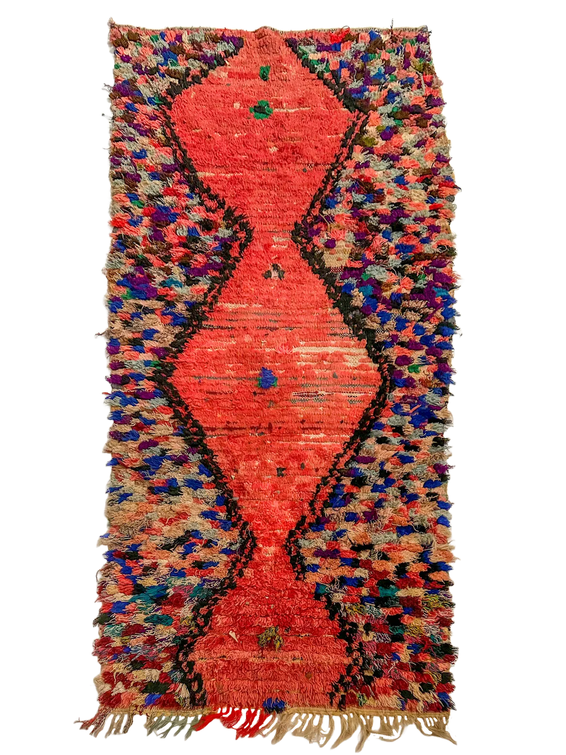 Oued Zem Colorful Checkered Accent Boucherouite