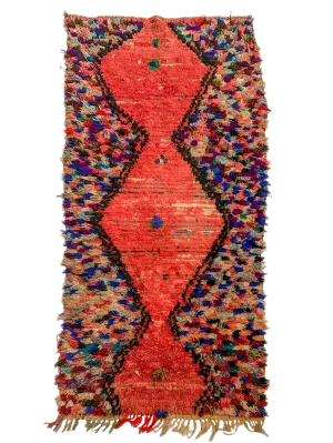 Oued Zem Colorful Checkered Accent Boucherouite