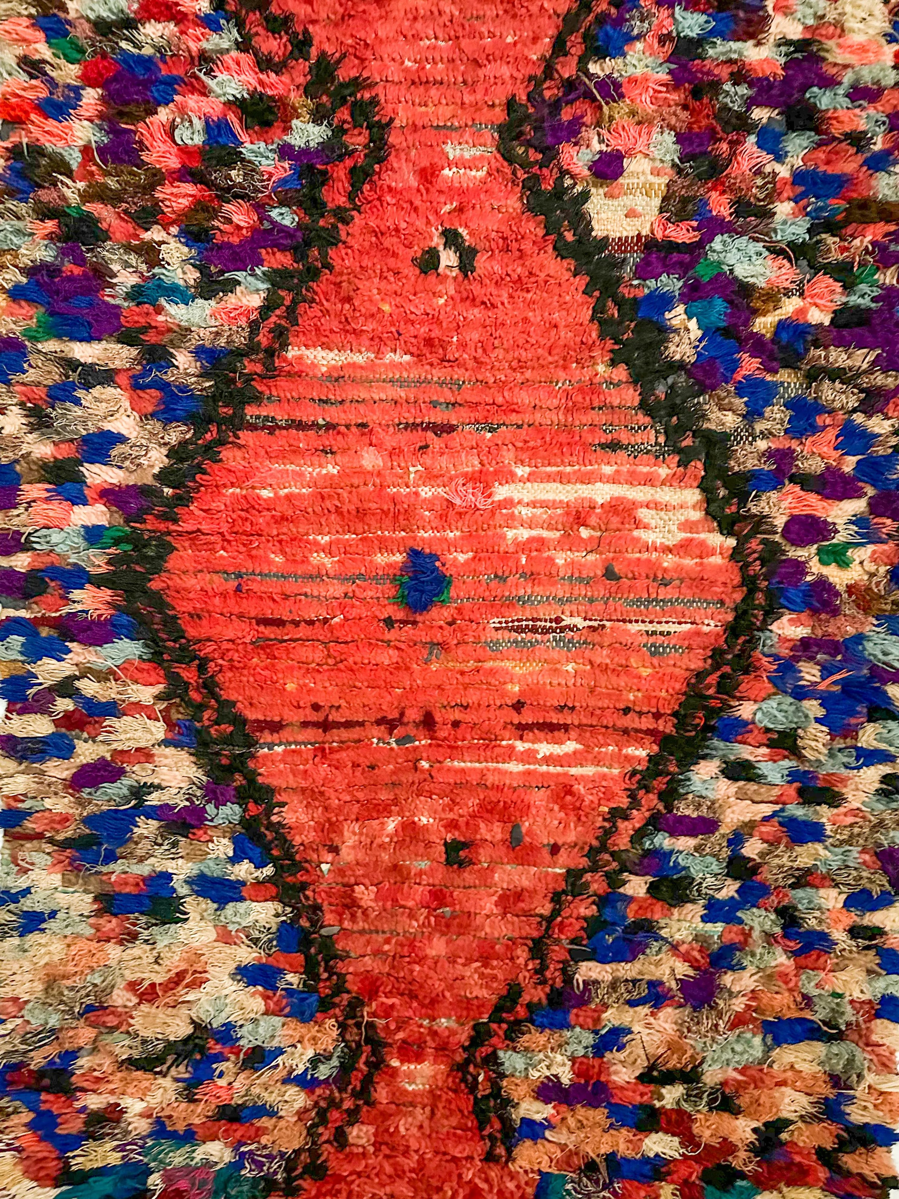 Oued Zem Colorful Checkered Accent Boucherouite