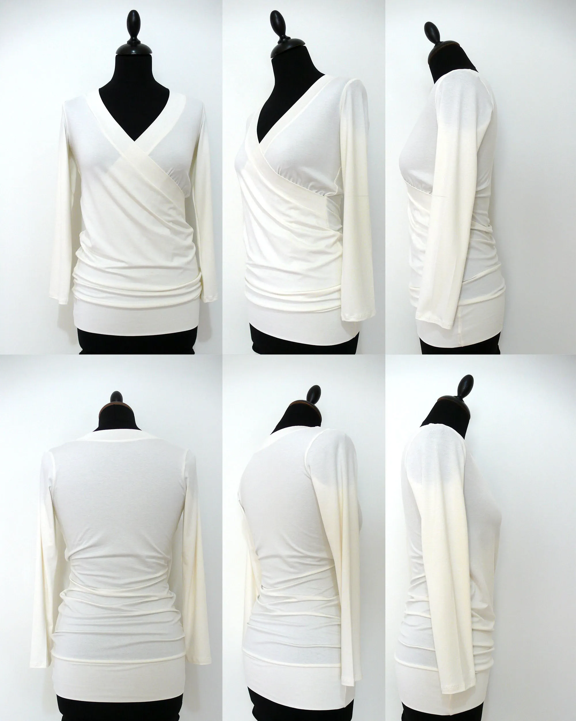 Overlap Front Fitted Top Sewing Pattern N.23