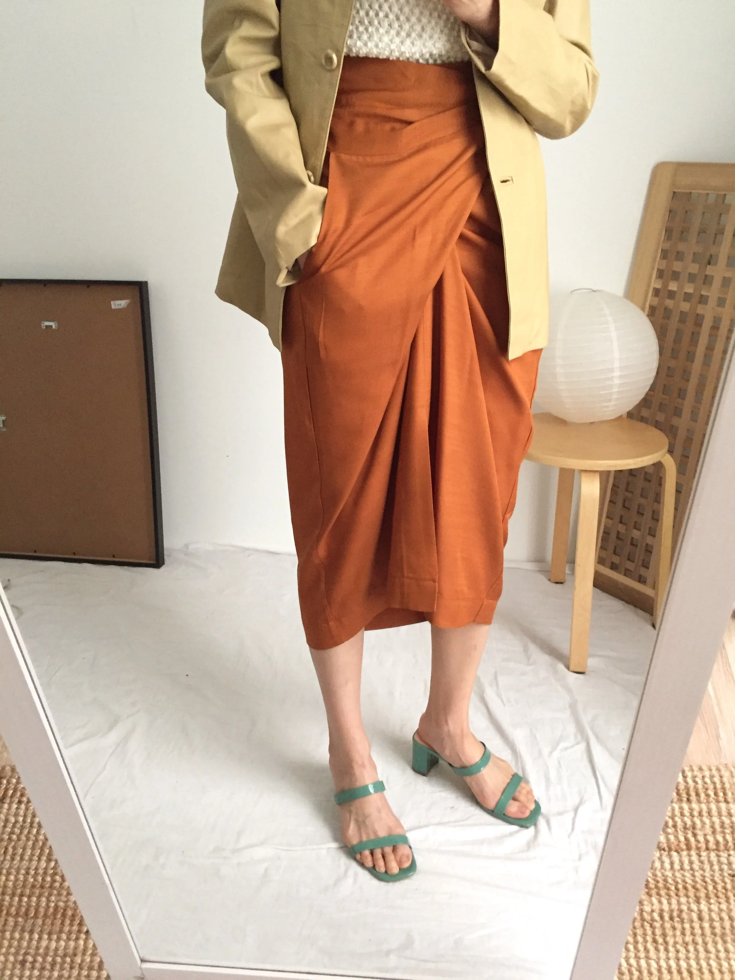 peintre wrap skirt