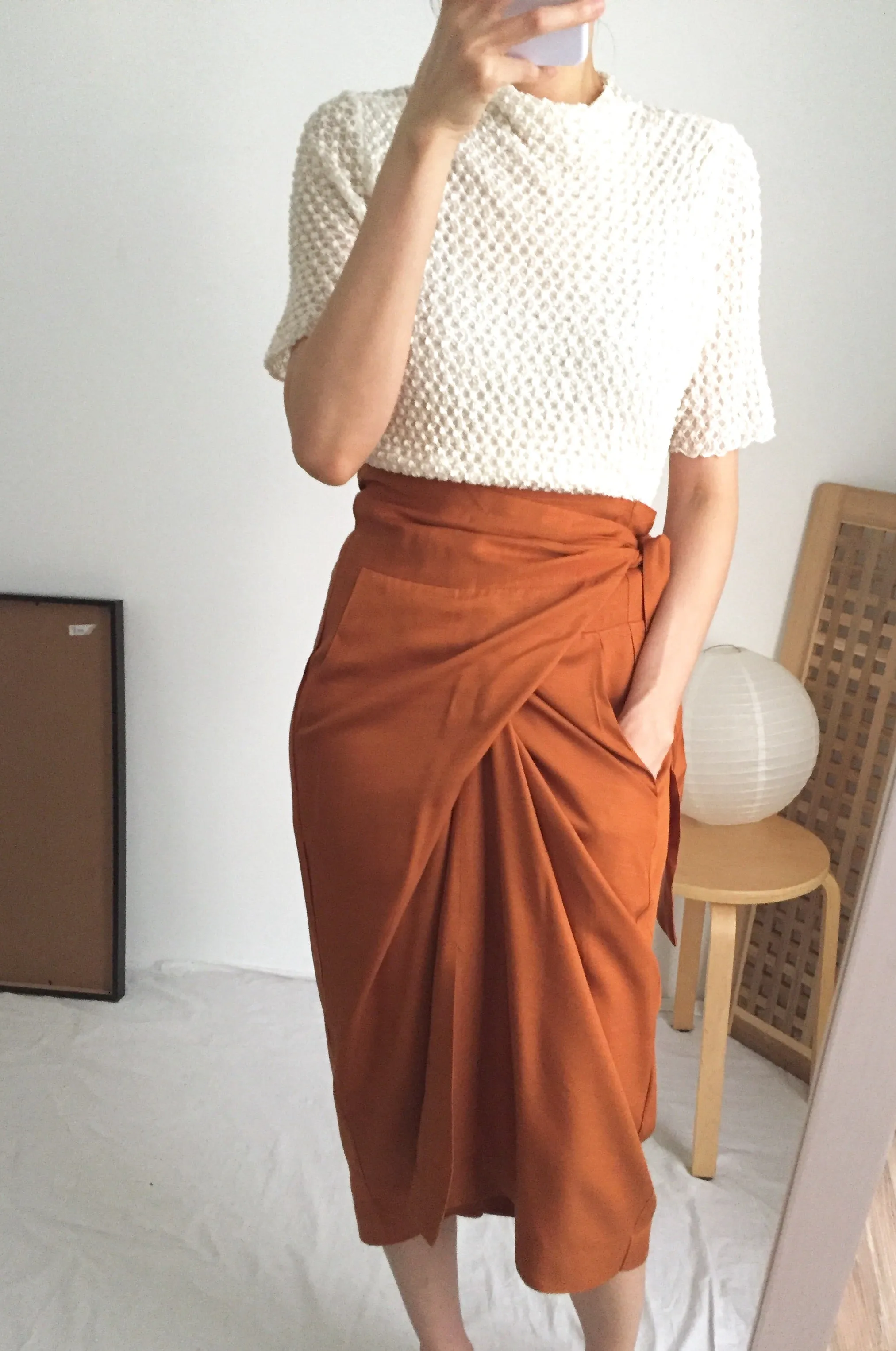 peintre wrap skirt