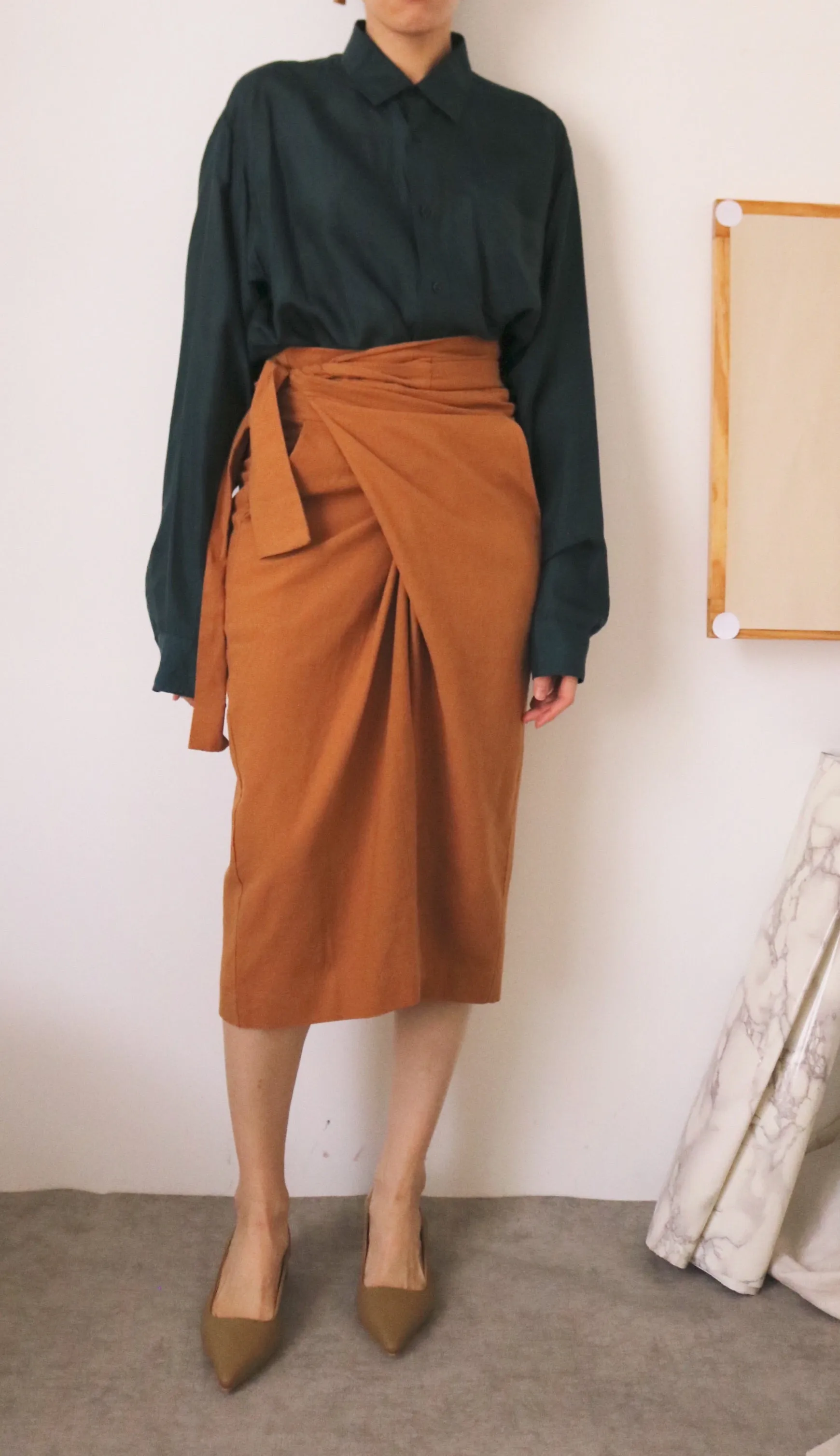 peintre wrap skirt
