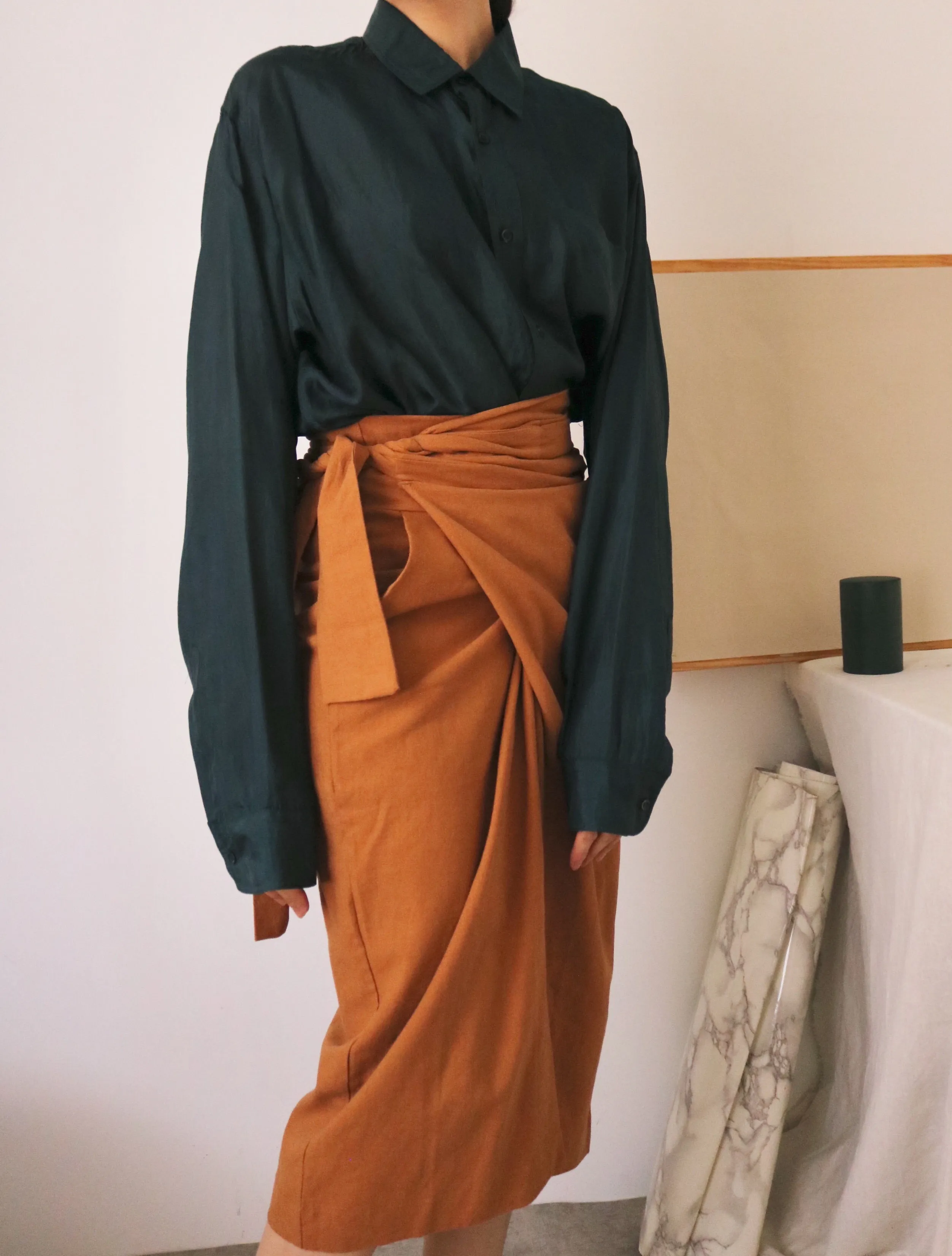 peintre wrap skirt