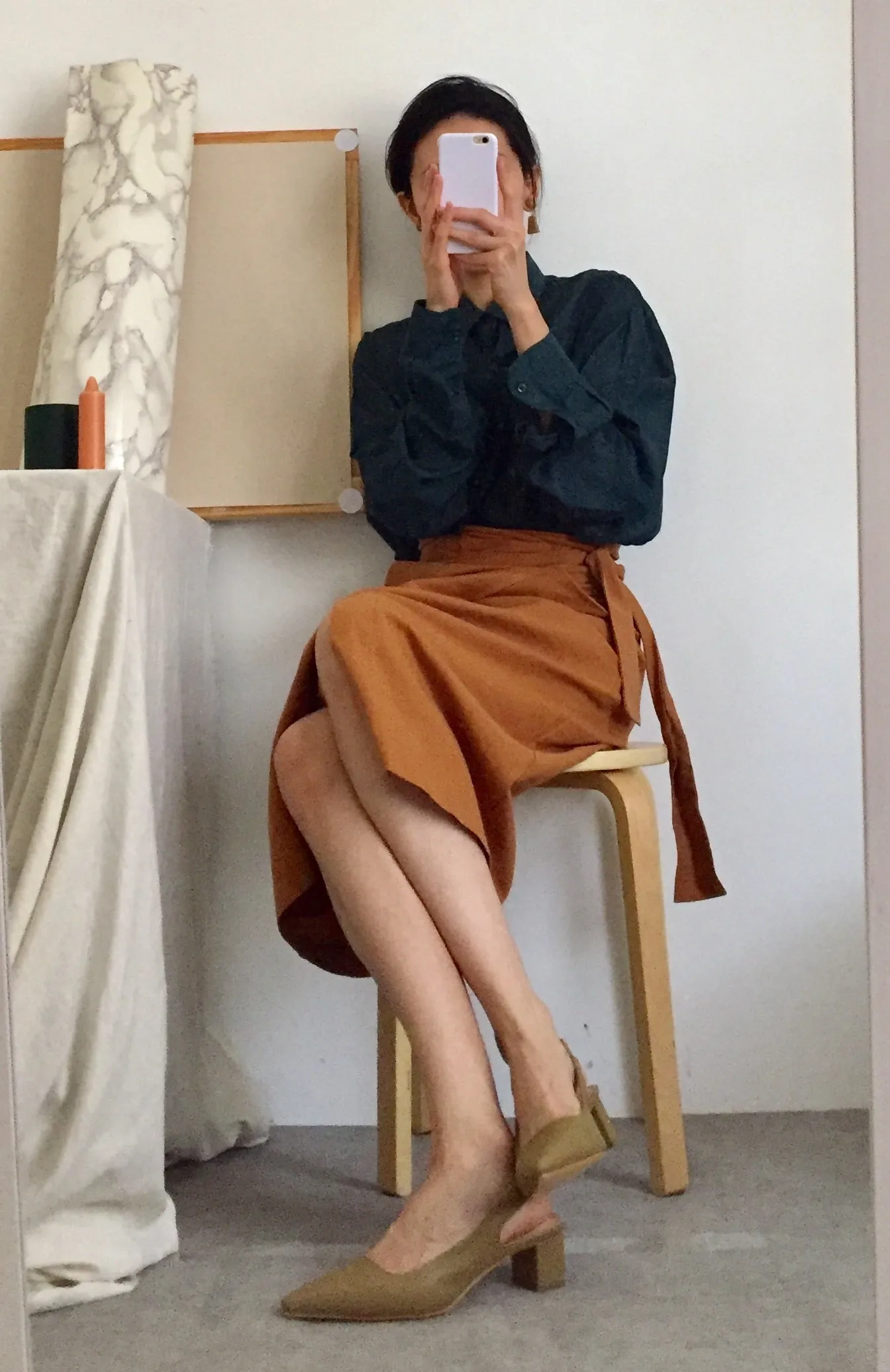 peintre wrap skirt