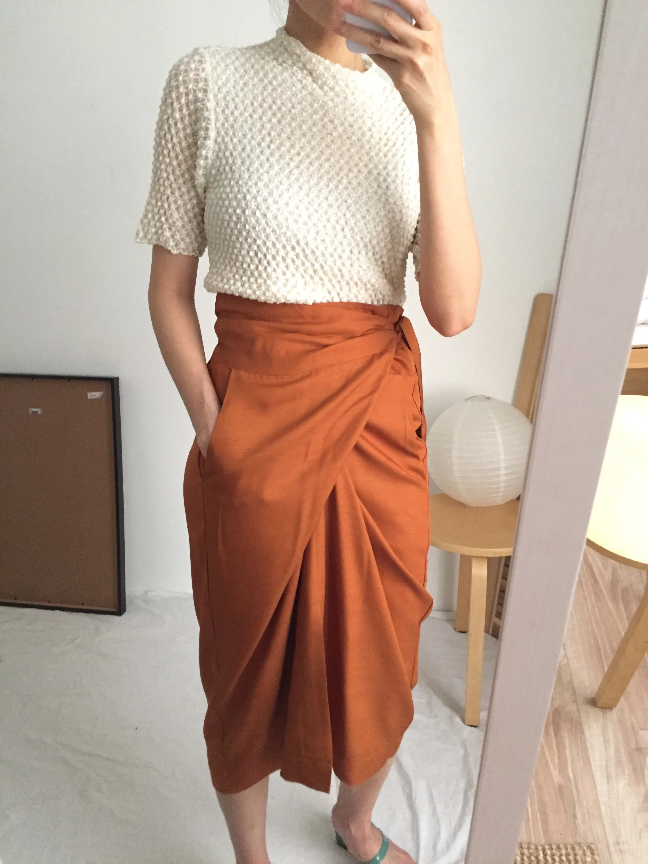 peintre wrap skirt