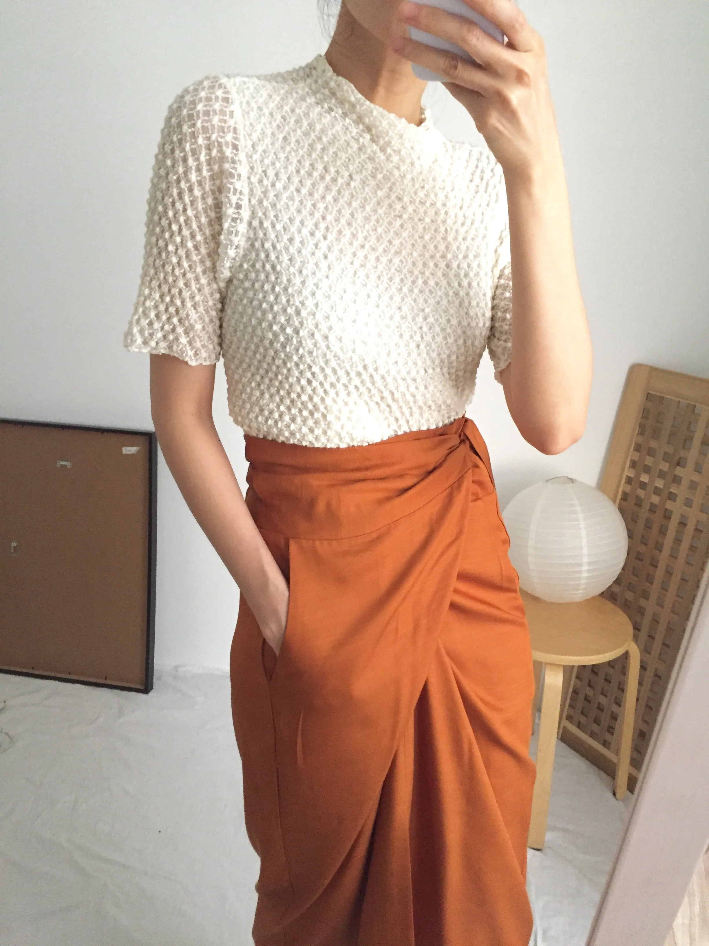 peintre wrap skirt