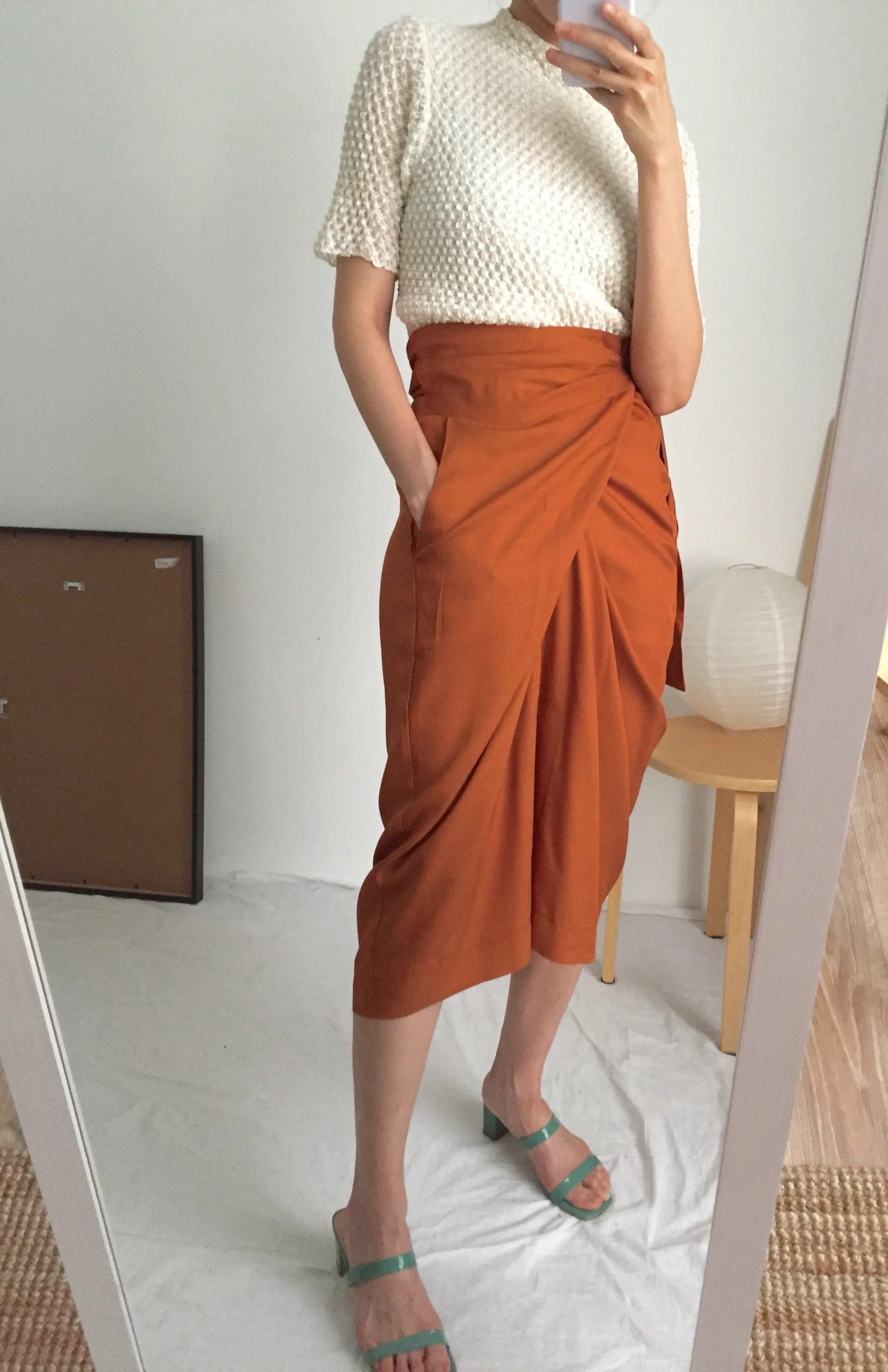 peintre wrap skirt