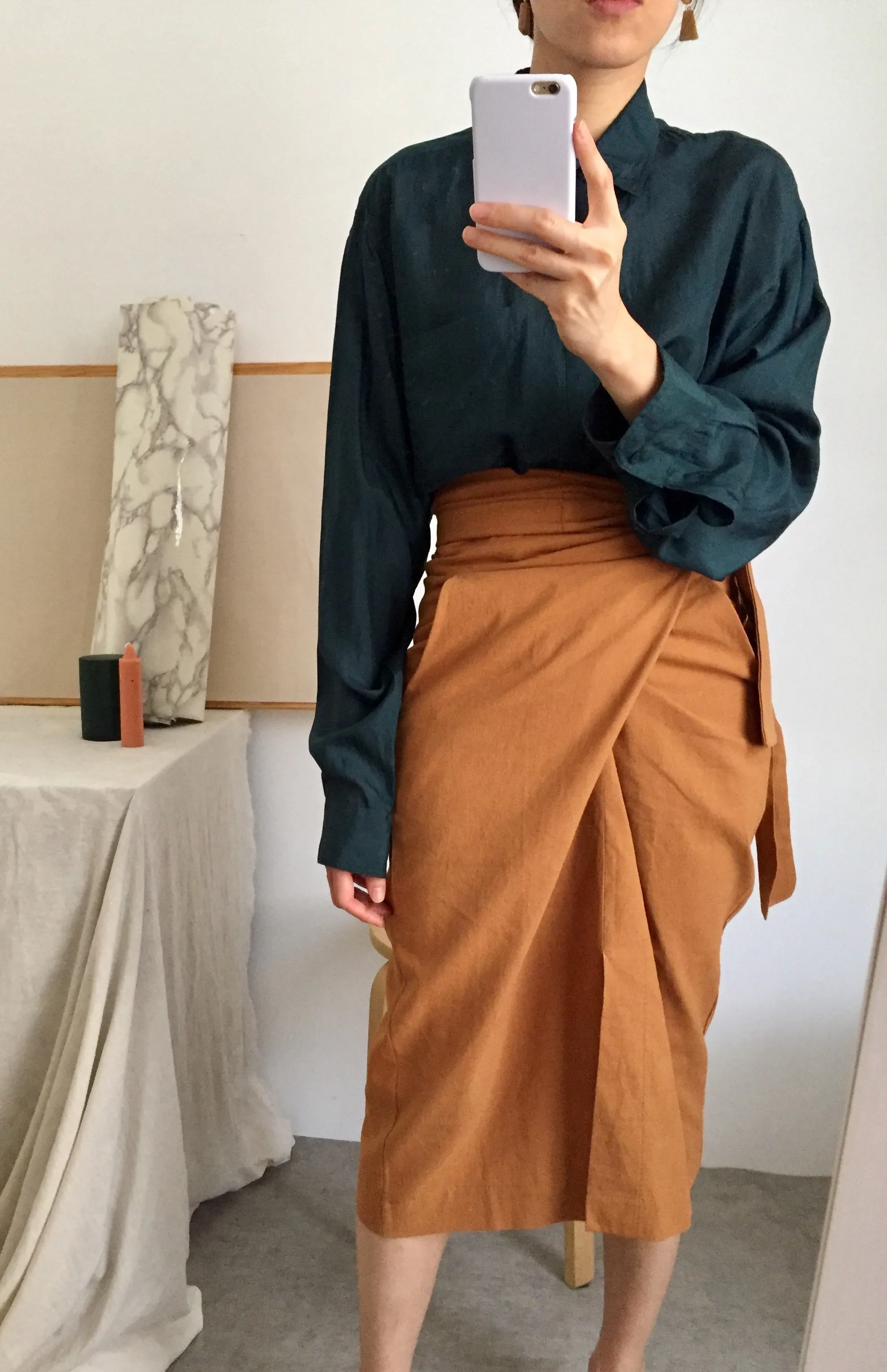peintre wrap skirt