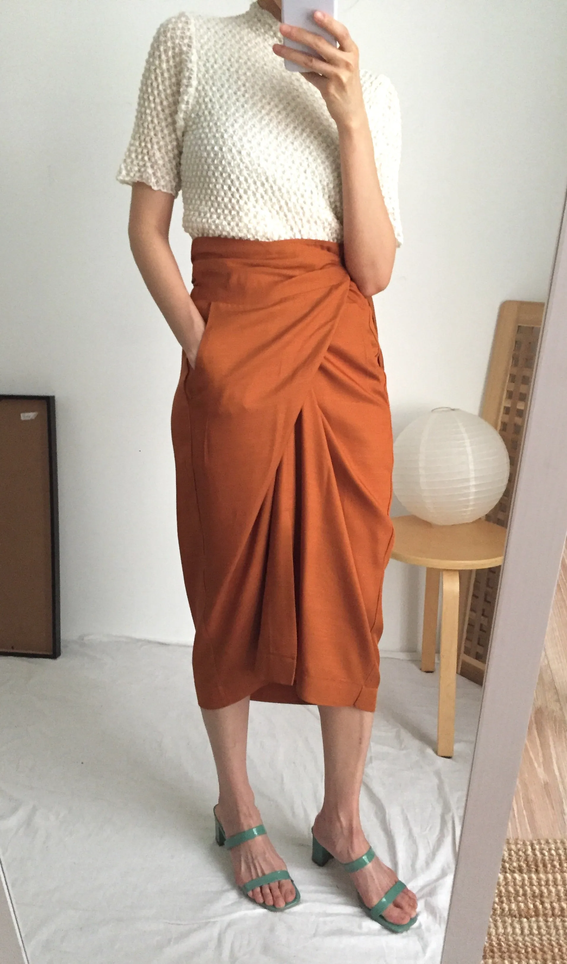 peintre wrap skirt