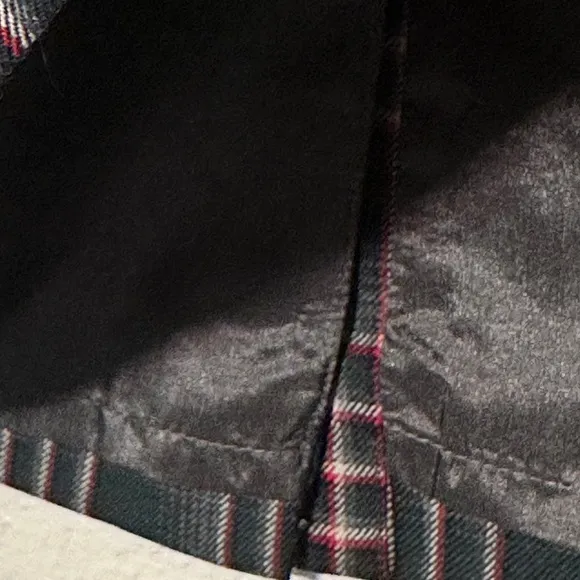 PENDLETON Skirt 100% Wool Flannel Gray Blue Burgundy White Plaid size 10