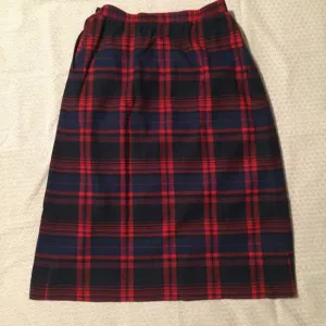 PENDLETON VTG VINTAGE tartan plaid wool skirt vintage vtg USA
