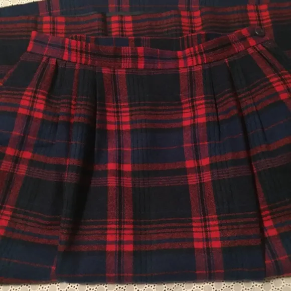 PENDLETON VTG VINTAGE tartan plaid wool skirt vintage vtg USA