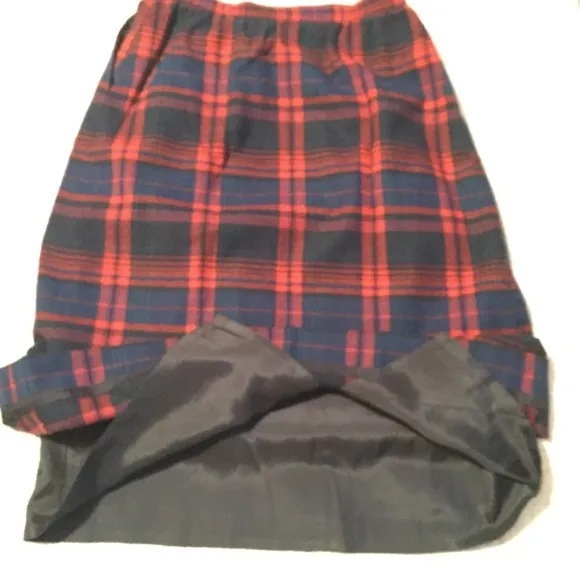 PENDLETON VTG VINTAGE tartan plaid wool skirt vintage vtg USA
