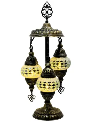 Phoebe Boho Handcrafted 3 Tiered Mosaic Table Lamp