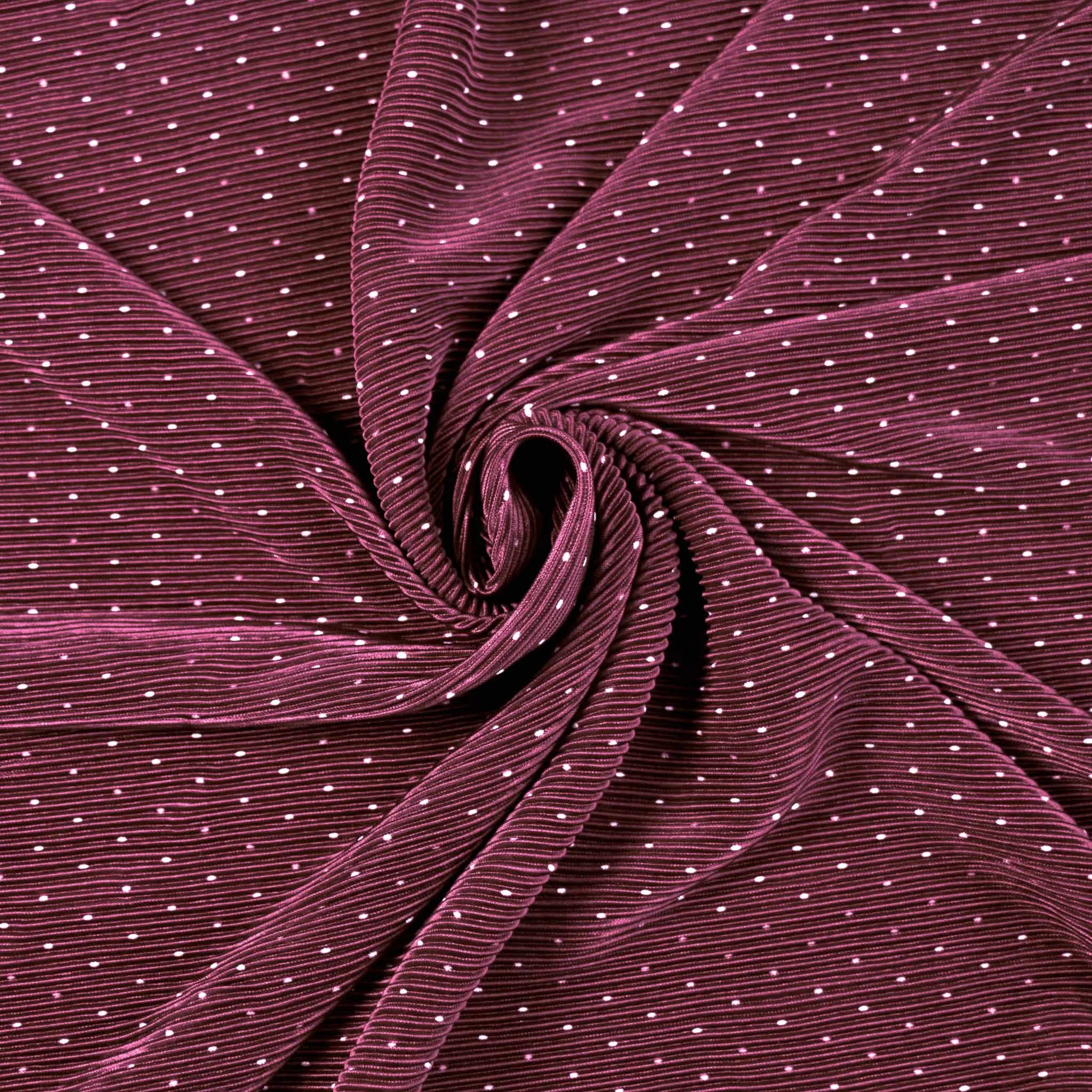 Plisse Fabric -Plum purple